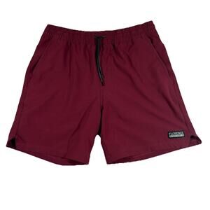 Florence Marine X Board Shorts Men's Size Small Red Beach Surf Swim Stretch EUC